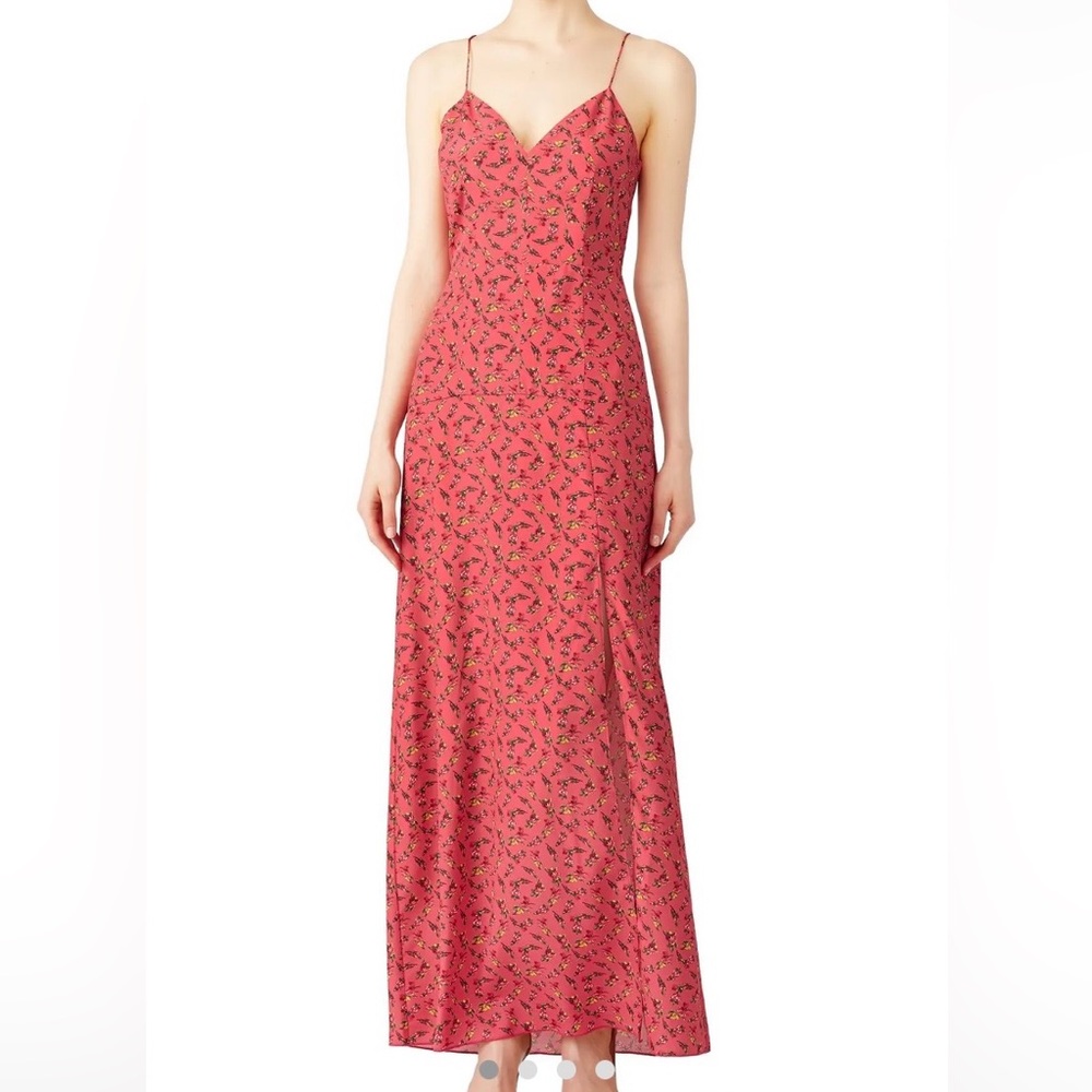 Slate & Willow Rose Vine Pink Floral Maxi Dress
